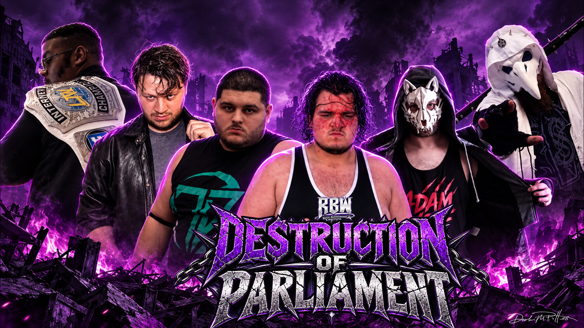 Destruction of Parliament event banner